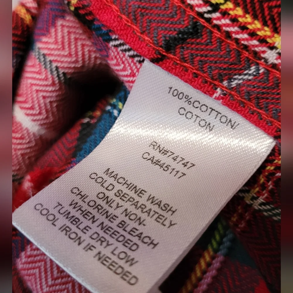 Natural Reflections Plaid Size Small-Excellent Condition - Picture 7 of 8